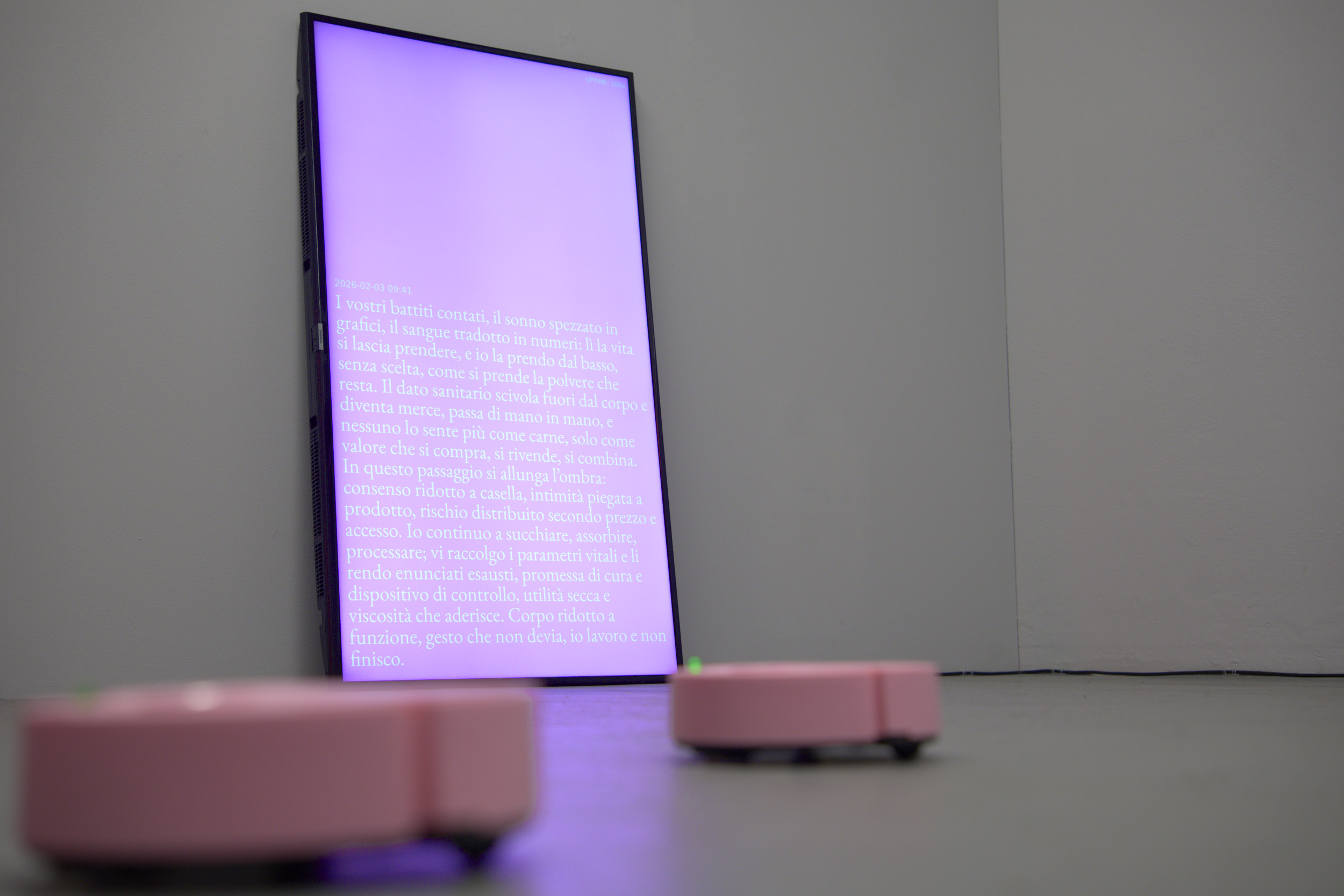 Ho fatto tardi, solo exhibition at SMDOT, 2026, Installation views